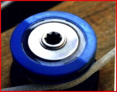Blue rubber winch accessory part cleaned by SEA GLOW™